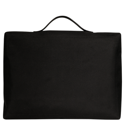 Boxford S Briefcase , Black - Recycled canvas - View 4 of  4