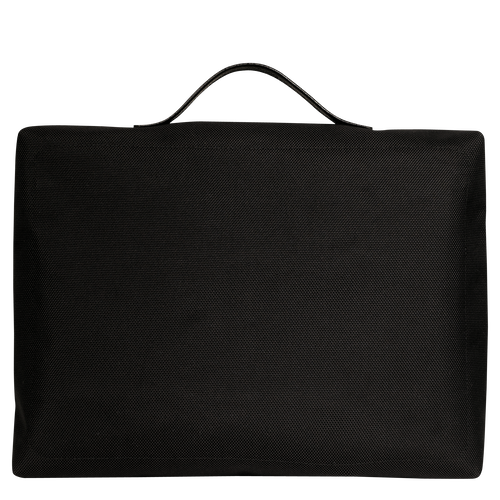 Boxford S Briefcase , Black - Recycled canvas - View 4 of 4