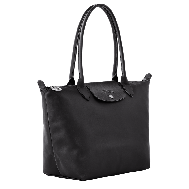 Le Pliage Xtra M Tote bag , Black - Leather  - View 3 of  6