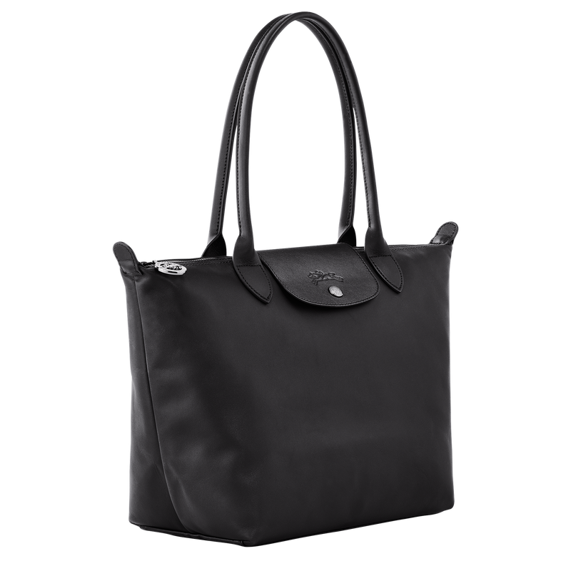 Le Pliage Xtra M Tote bag , Black - Leather  - View 3 of 6