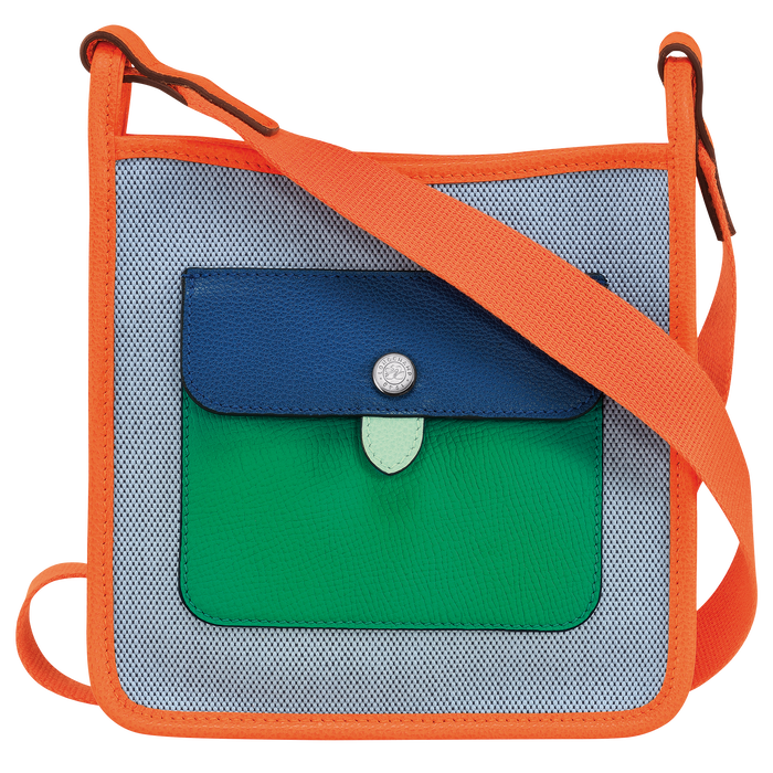 Le Foulonné Crossbody bag S, Blue/Orange