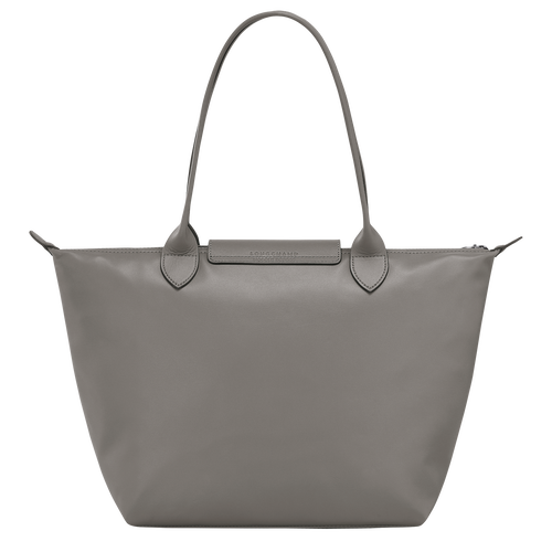 Sac cabas M Le Pliage Xtra , Cuir - Tourterelle - Vue 4 de 6