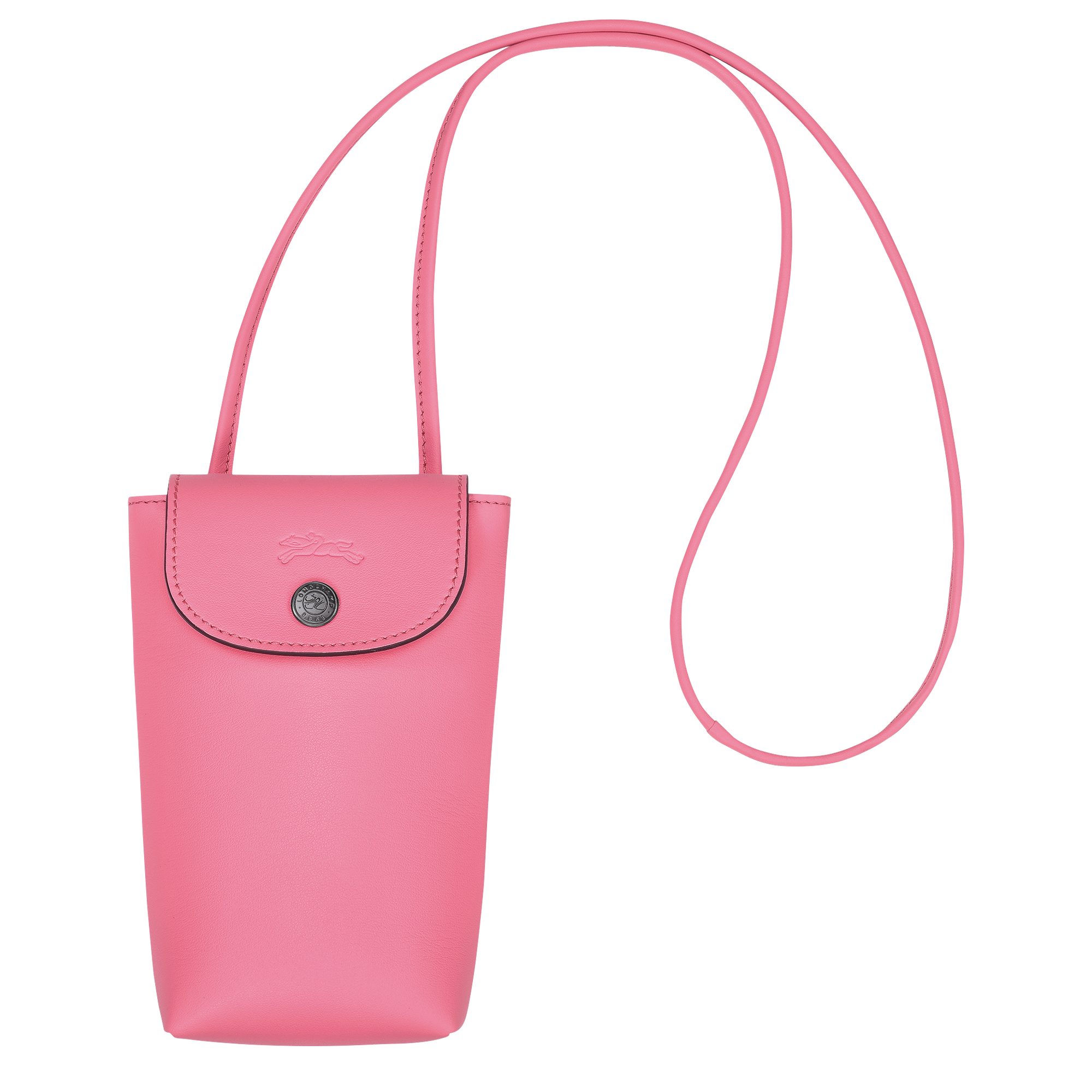 Le Pliage Xtra Mobiltelefon-Etui mit Lederbändchen, Pink