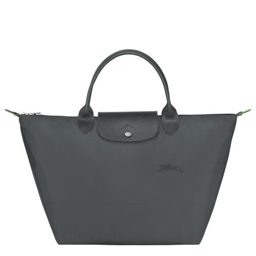 Le Pliage Green M Handbag , Graphite - Recycled canvas - View 1 of 6