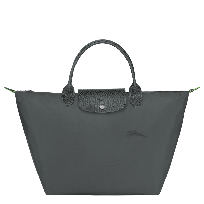 Le Pliage Green M Handbag , Graphite - Recycled canvas  - View 1 of  6