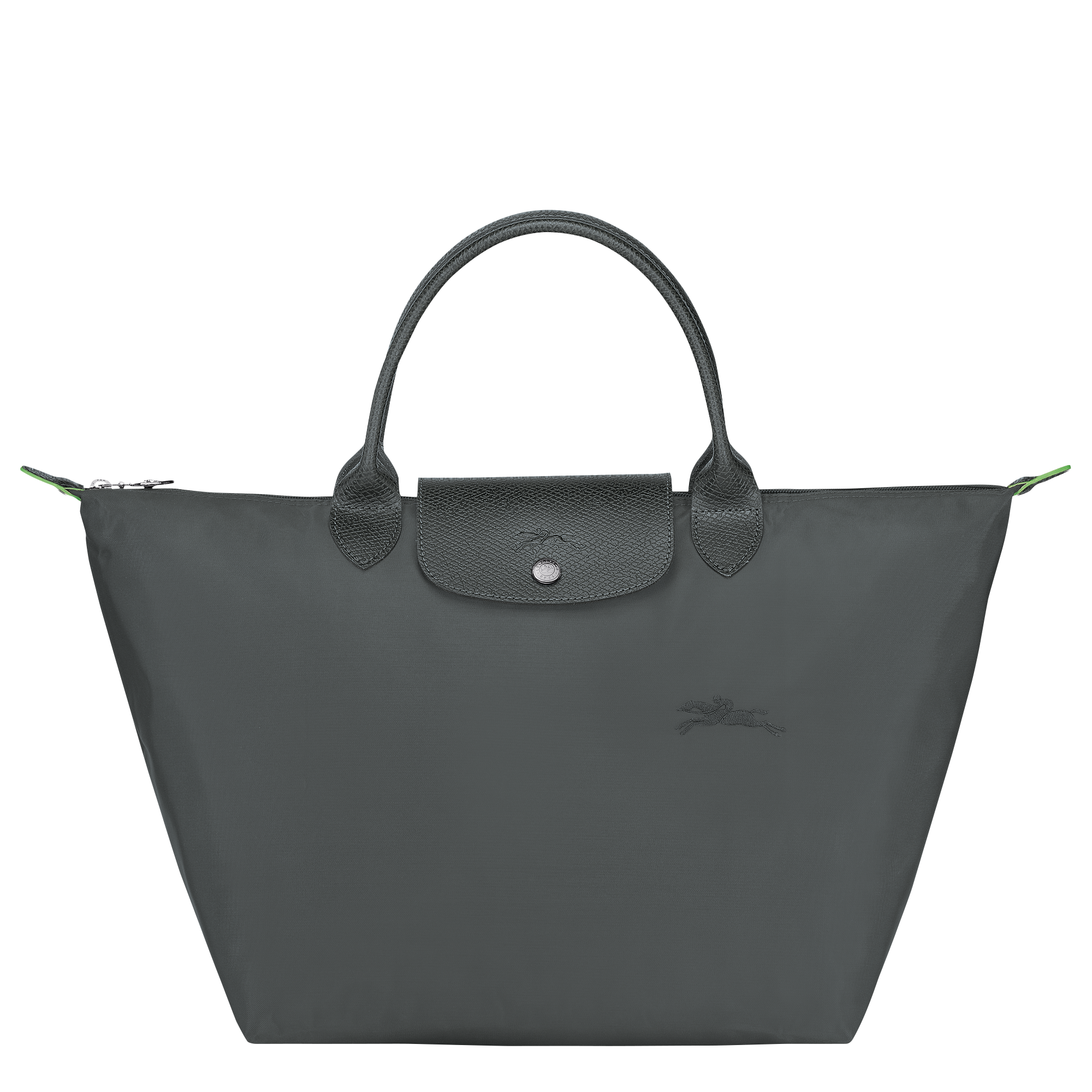 Le Pliage Green Handbag M, Graphite