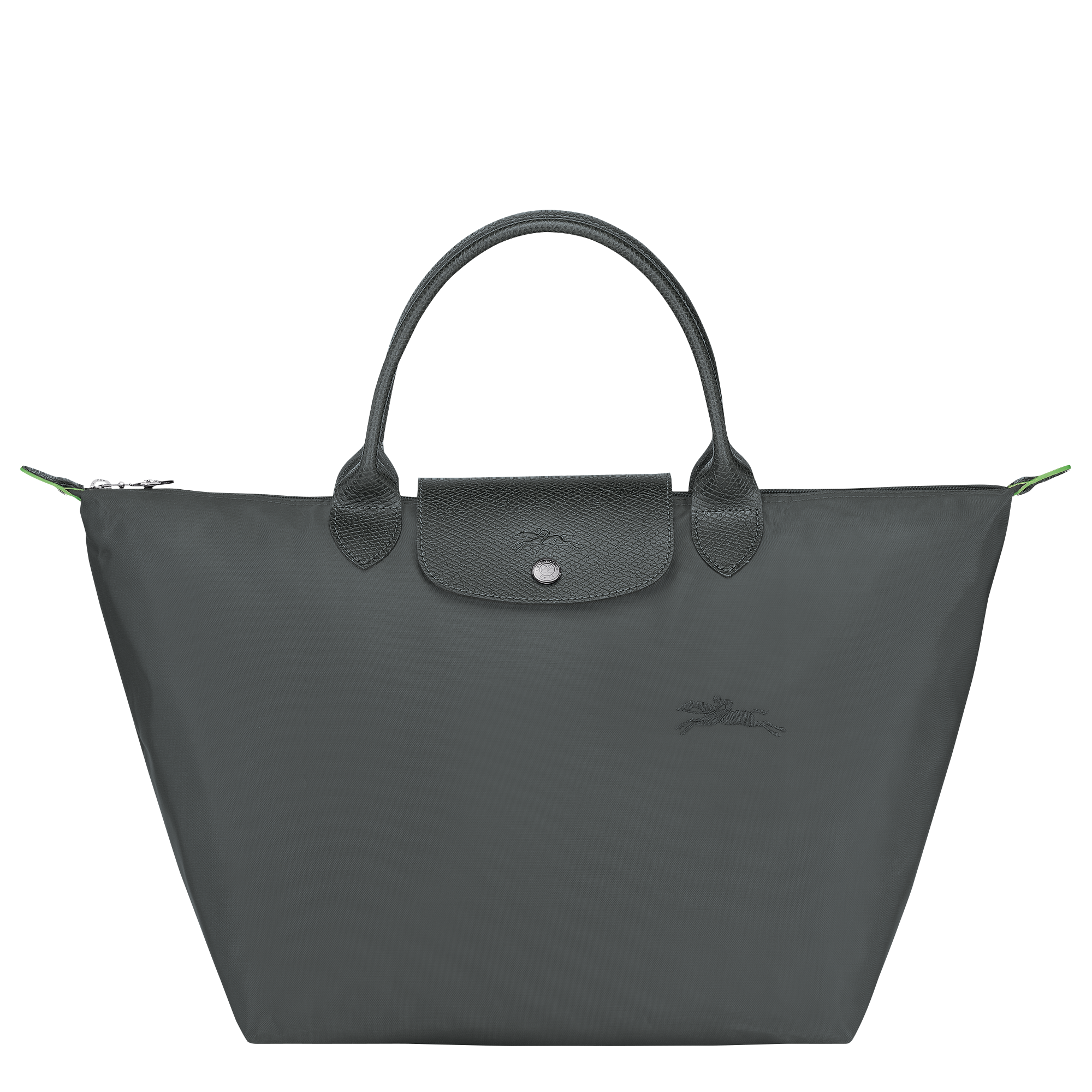 Le Pliage Green Handtasche M, Graphitgrau