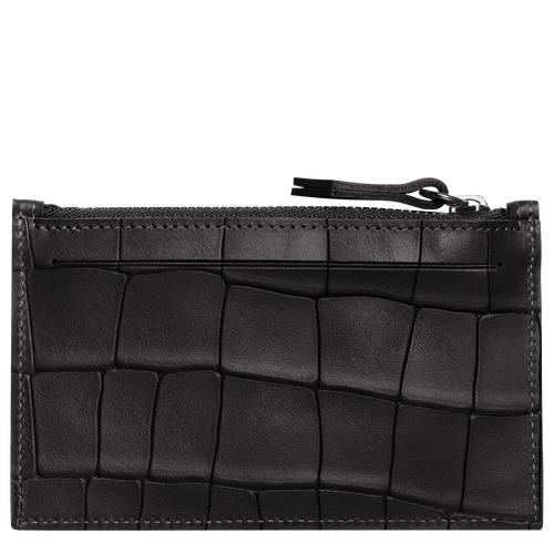 Croco Block Coin purse, Black