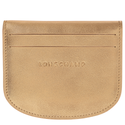 Le Pliage Xtra Card holder , Gold - Leather