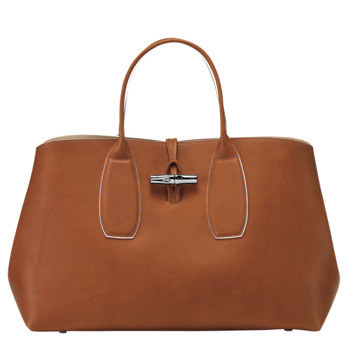 Top handle bag L Roseau Cognac (10059HQS504) | Longchamp US Top handle bag L Roseau Cognac (10059HQS504) | Longchamp US