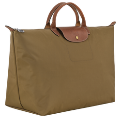Le Pliage Original L Travel bag , Olive - Recycled canvas