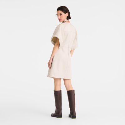 null Short dress, Ivory