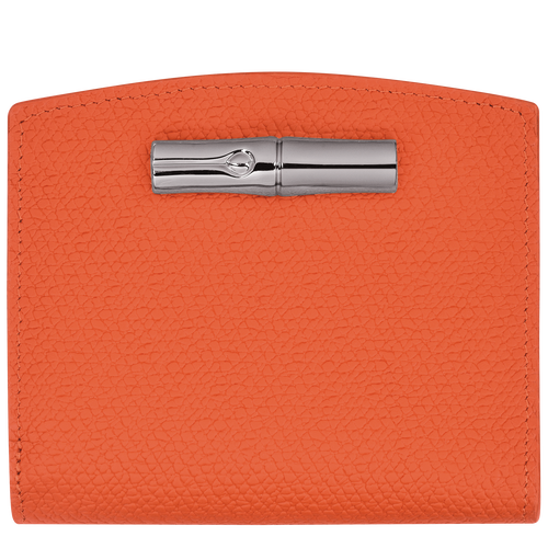 Brieftasche im Kompaktformat Roseau , Leder - Orange - Ansicht 1 von 4
