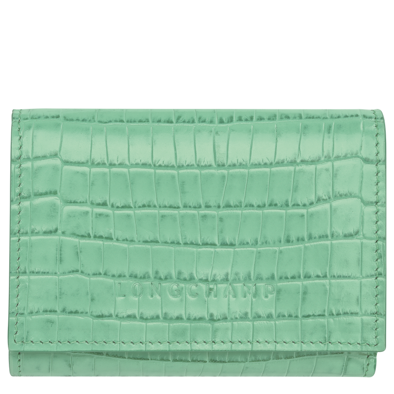 Longchamp Pocket Compact wallet , Mint - Leather  - View 1 of 3