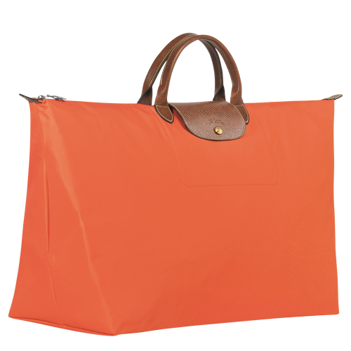 Le Pliage Original M Travel bag , Orange - Recycled canvas - View 3 of  6