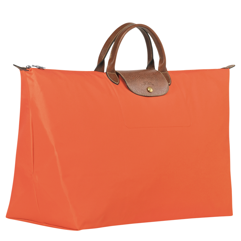 Le Pliage Original M Travel bag , Orange - Recycled canvas  - View 3 of  6