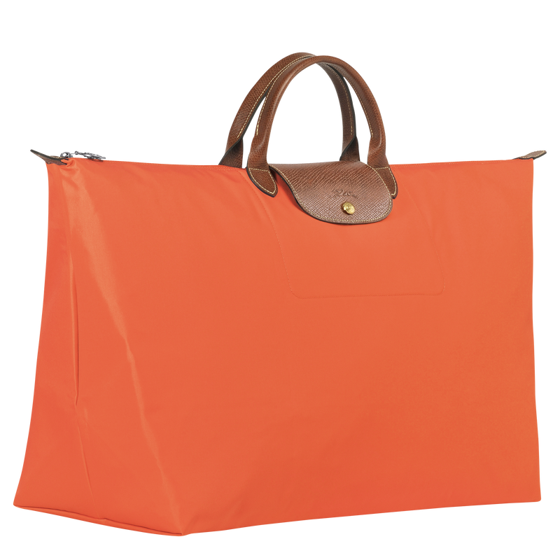 Le Pliage Original 旅行袋 M , 橙色 - 再生帆布  - 查看 3 4