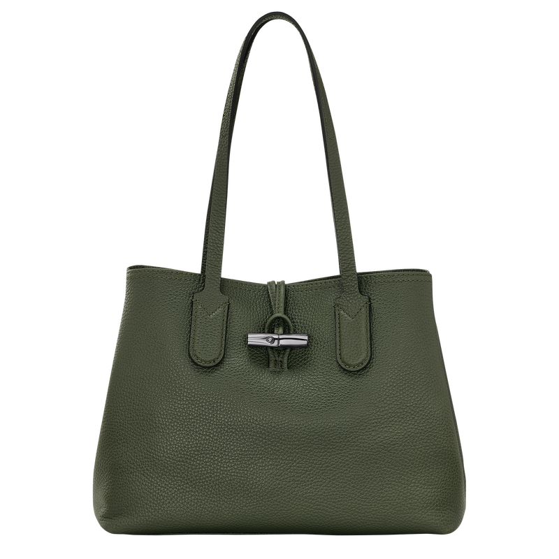 Longchamp roseau sales leather tote