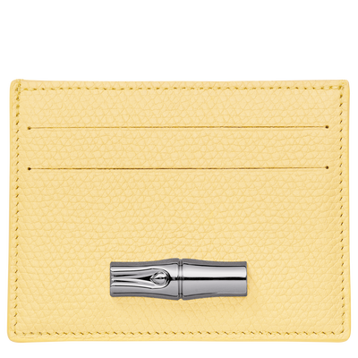 Le Roseau Card holder , Yellow Chick - Leather