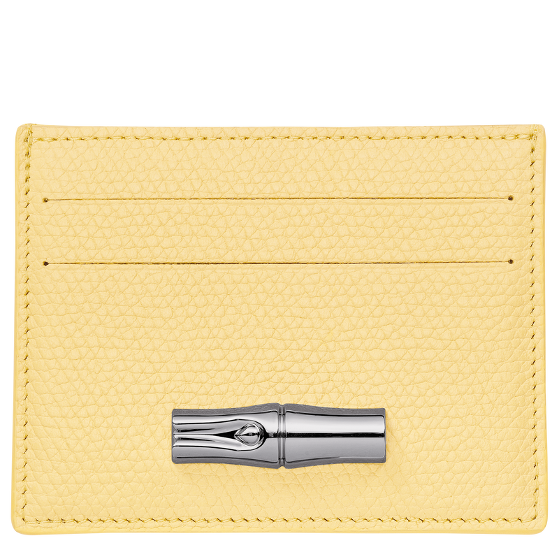 Le Roseau Card holder , Yellow Chick - Leather  - View 1 of  2