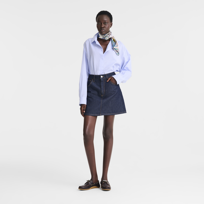Shirt , Sky Blue - Chambray