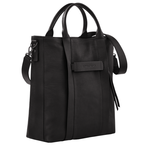 Shopper L Longchamp 3D , Leder - Schwarz - Ansicht 3 von 5