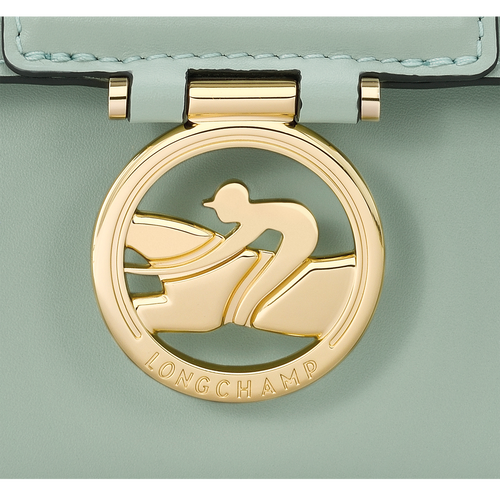 Umhängetasche S Box-Trot , Leder - Grau grün - Ansicht 5 von 5