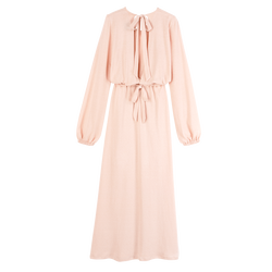 Long dress , Cream - Crepe jersey