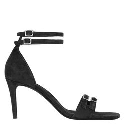 La Baronne Pumps , Black - Leather