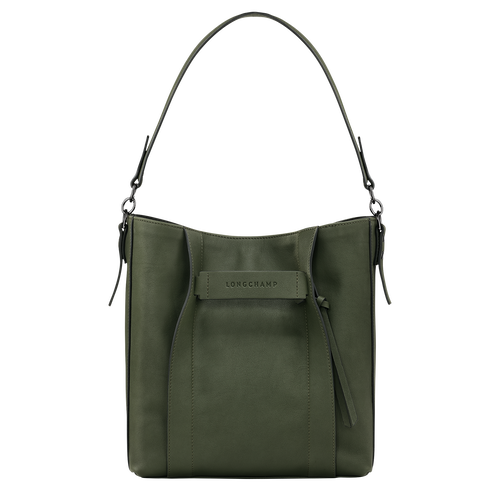 Longchamp 3D M Hobo bag , Khaki - Leather - View 1 of  6