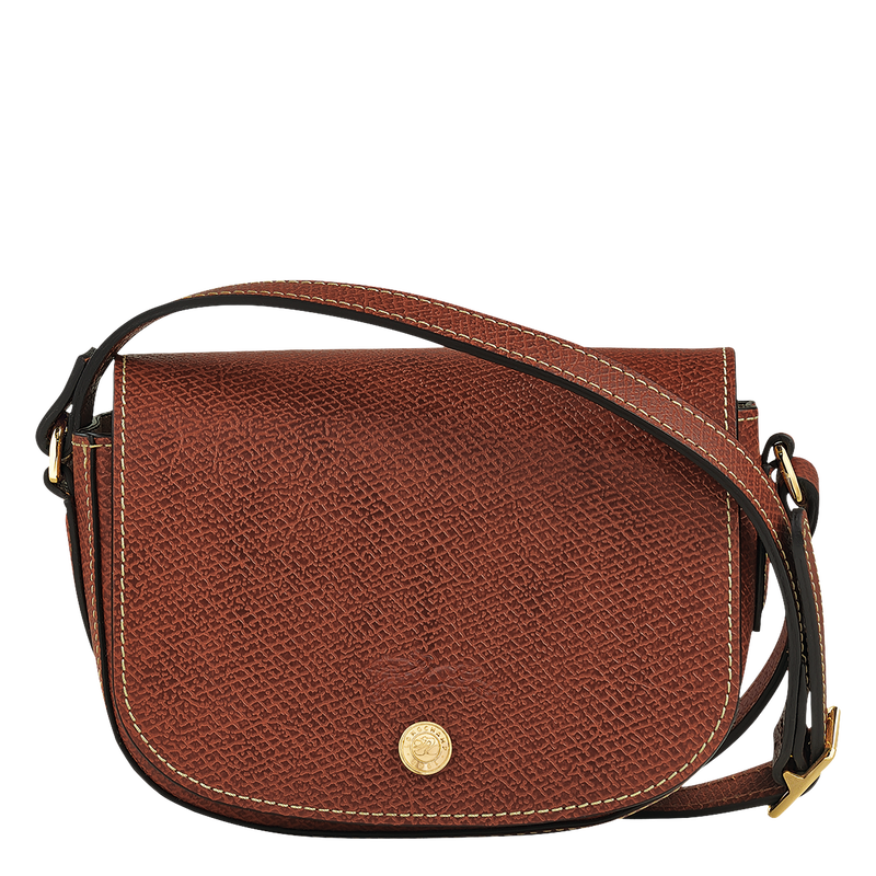 Leather Crossbody Bag In Tan Leather