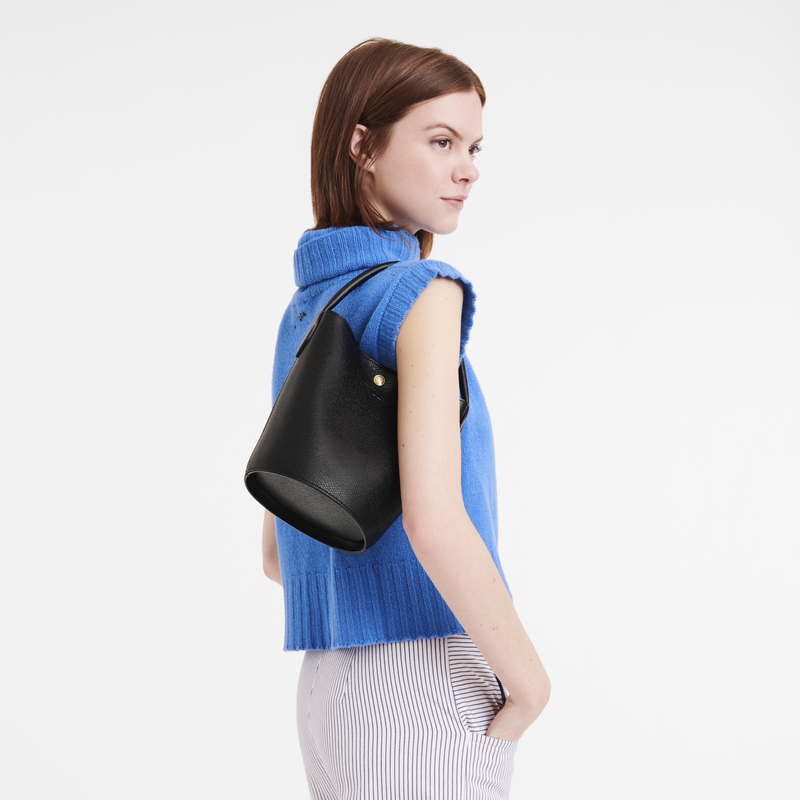 Longchamp leather bucket bag on sale