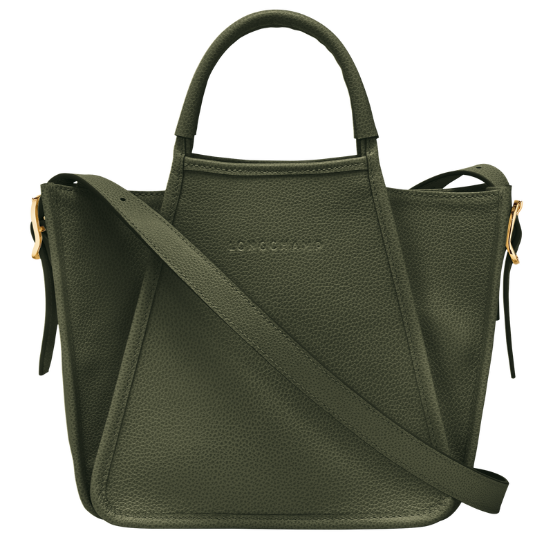 Le Foulonné S Handbag , Khaki - Leather  - View 5 of  5