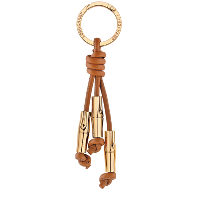 Schl&uuml;sselanh&auml;nger Le Roseau , Leder - Cashew