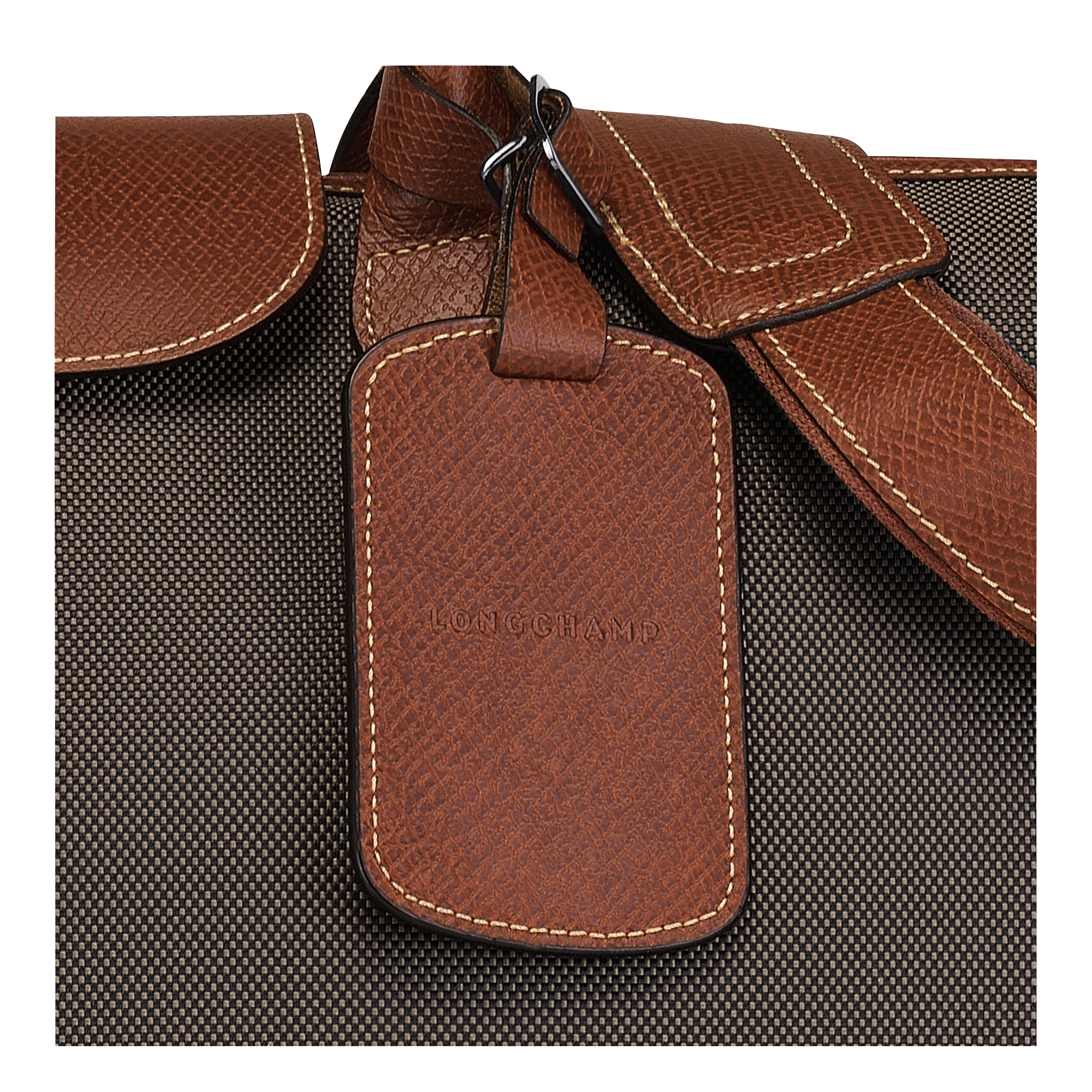 Boxford XL Travel bag Brown - Recycled canvas | Longchamp GB Boxford XL Travel bag Brown - Recycled canvas | Longchamp GB