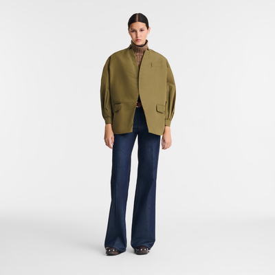 Kimono jacket , Artichoke - Technical taffeta
