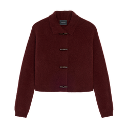 Cardigan , Burgundy - Knit