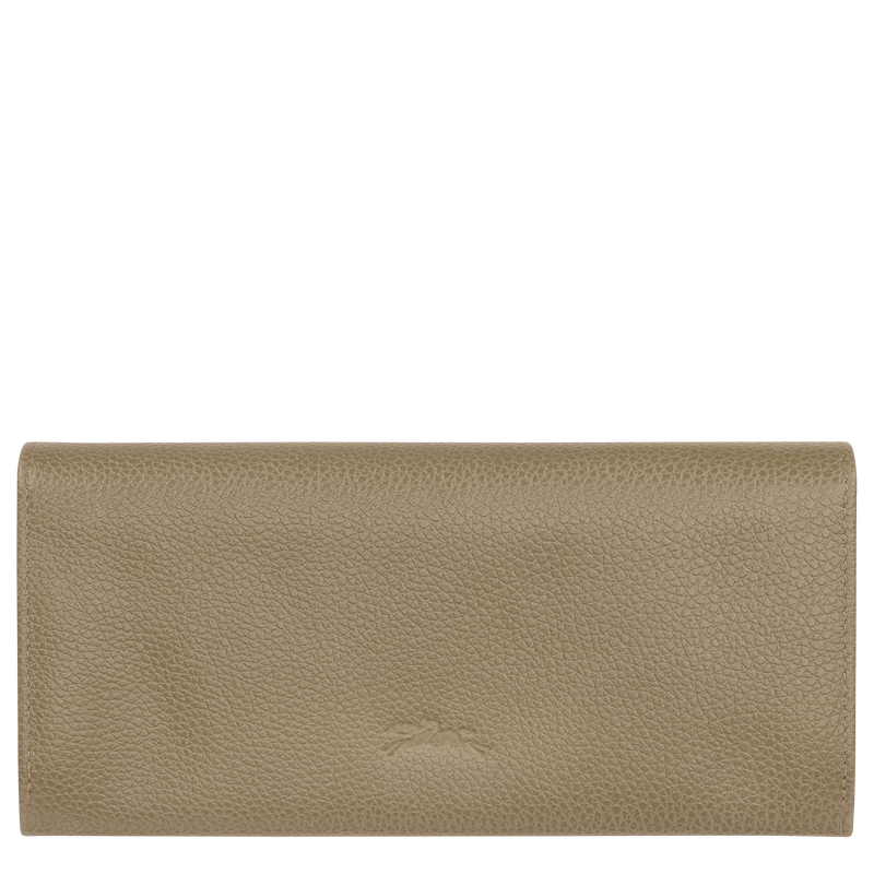 Carteira continental comprida Le Foulonn&eacute; , Pele - Liquen  - Vista 2 de  3