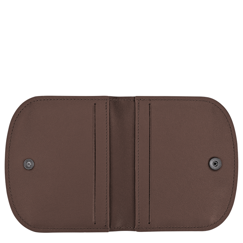 Le Pliage Xtra Tarjetero , Cuero - Moka  - Vista 3 de 3