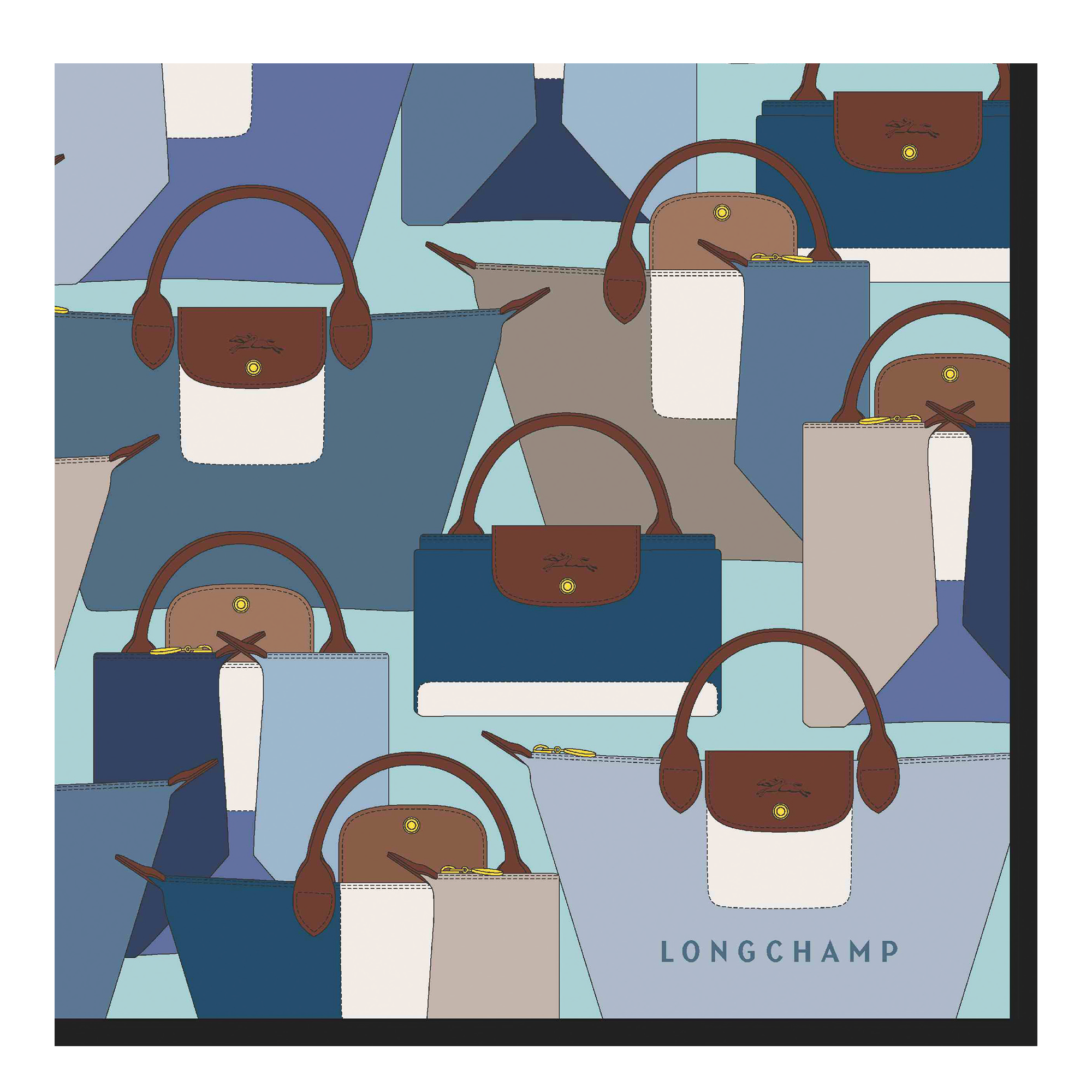 longchamp pilot blue