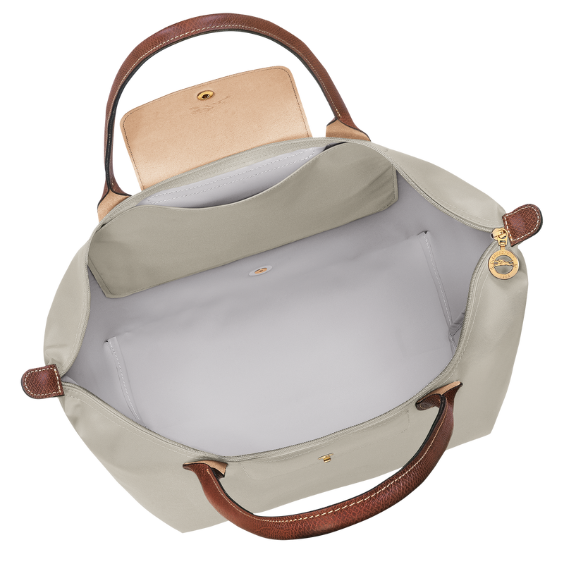 Borsa da spalla L Le Pliage Original , Tela riciclata - Grigio Verde  - View 4 of  6