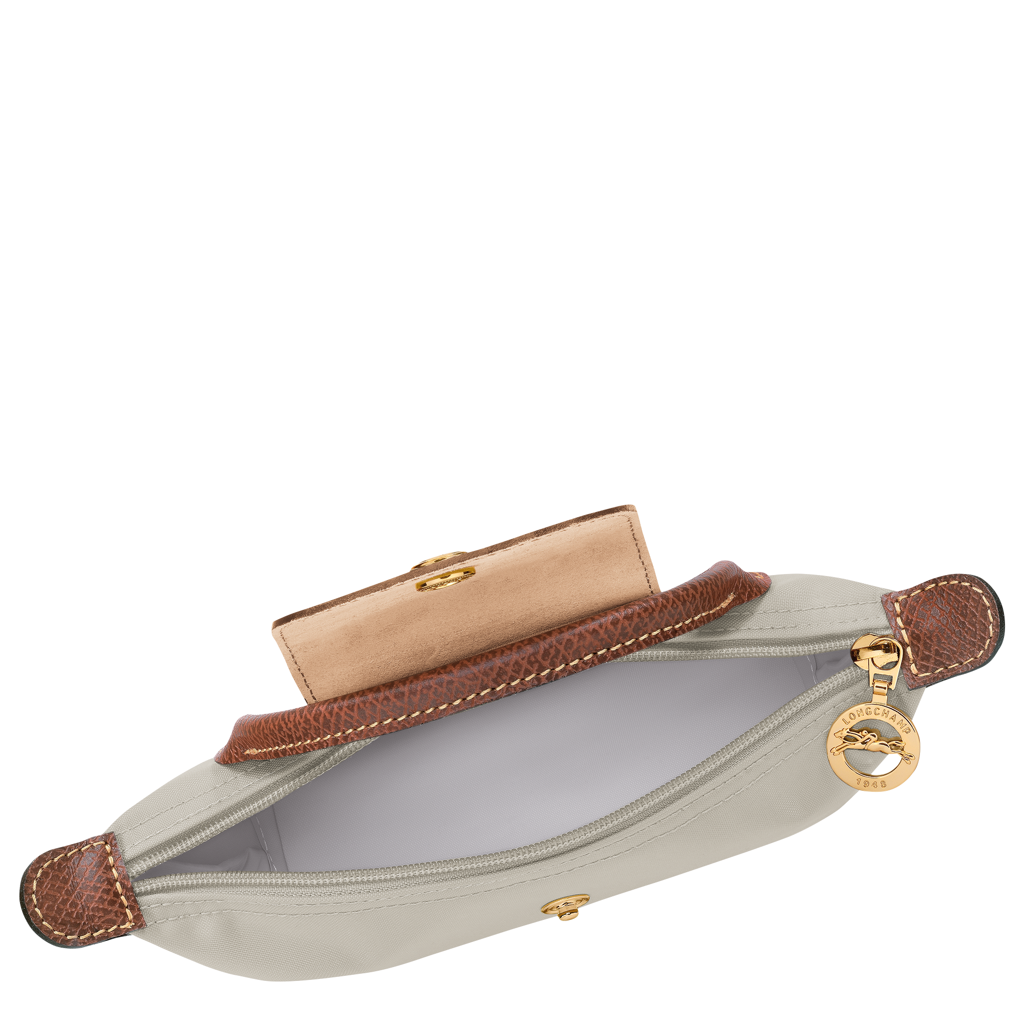 Le Pliage Original Pochette con manico,  Grigio Verde