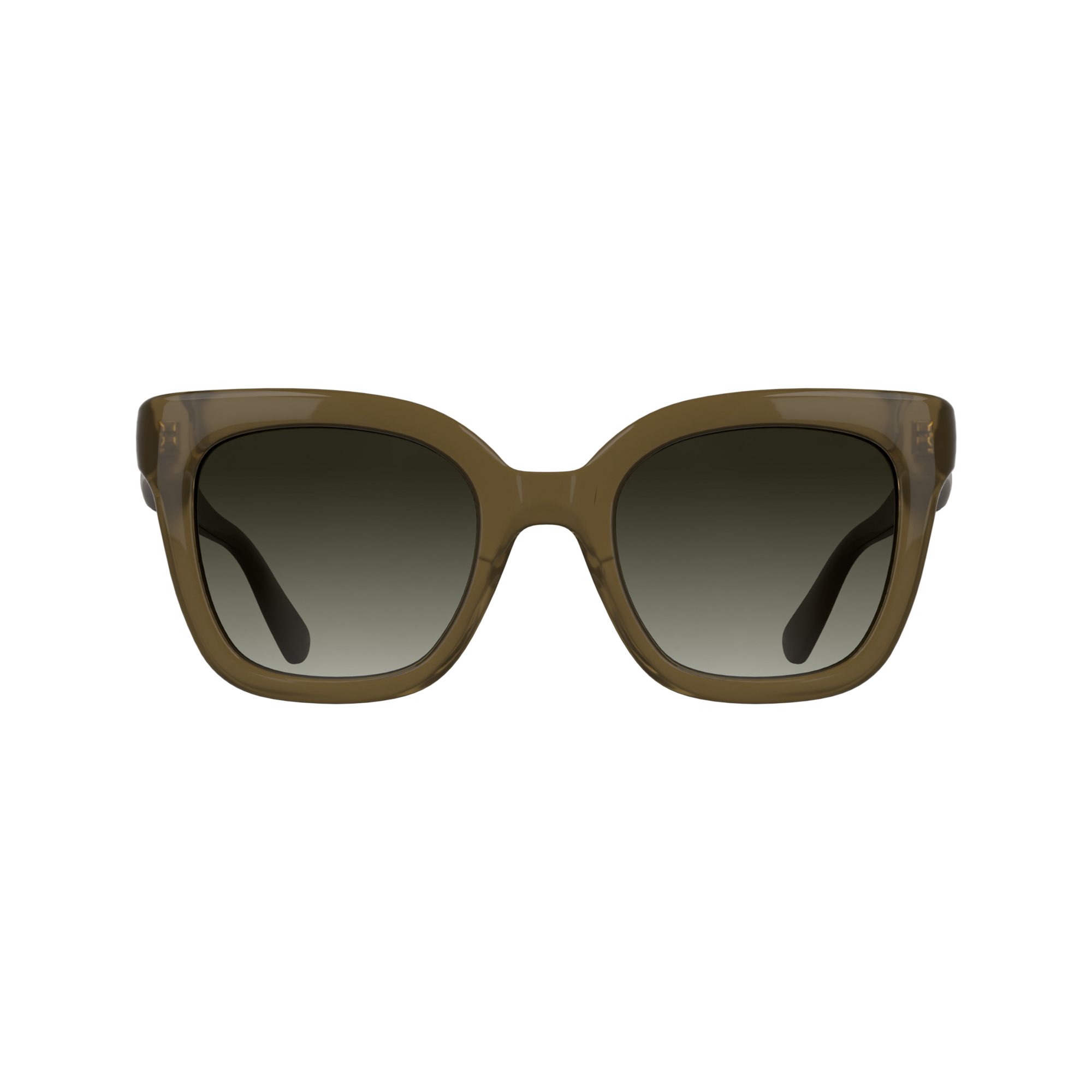 null Lunettes de soleil, Marron
