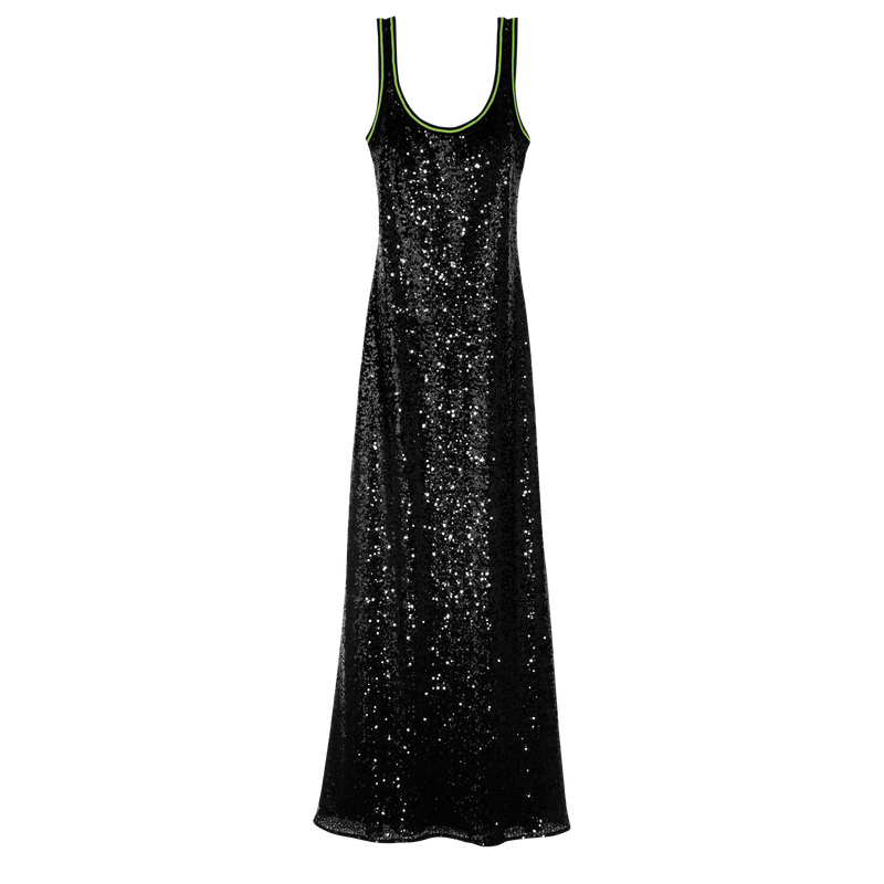 Long dress , Black - Sequin  - View 1 of  5