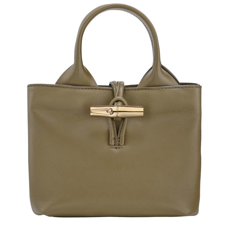 Borsa con manico XS Le Roseau , Pelle - Oliva  - View 1 of  7
