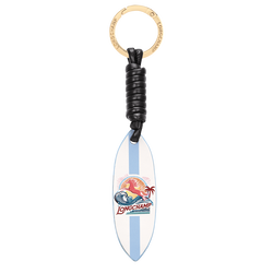 Key ring , Sky Blue - Leather