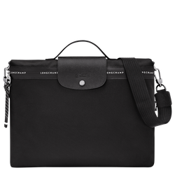 Le Pliage Energy Briefcase , Black - Canvas
