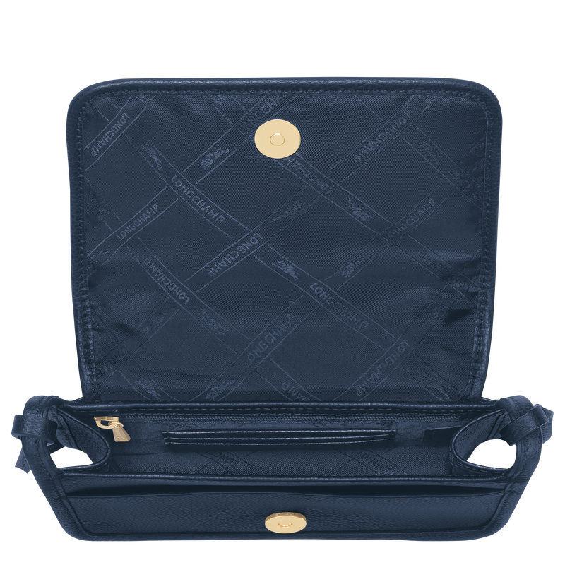 Le Foulonné XS Clutch , Navy - Leather  - View 4 of 4