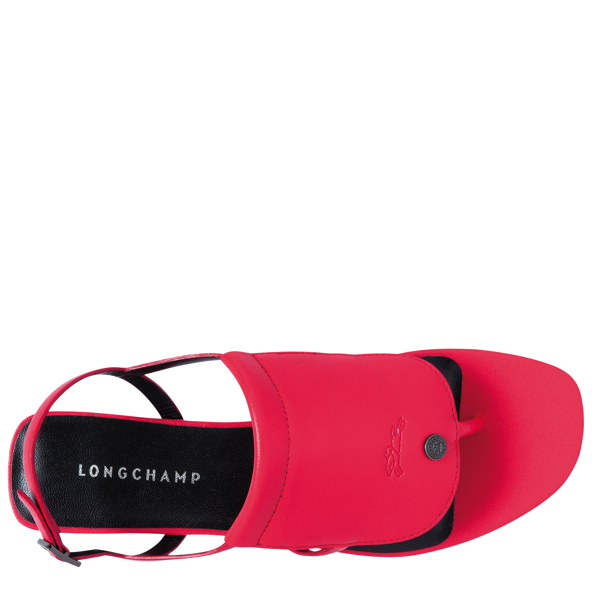 red summer sandals