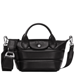 Le Pliage Xtra Tas met handgreep aan de bovenkant XS , Zwart - Leder